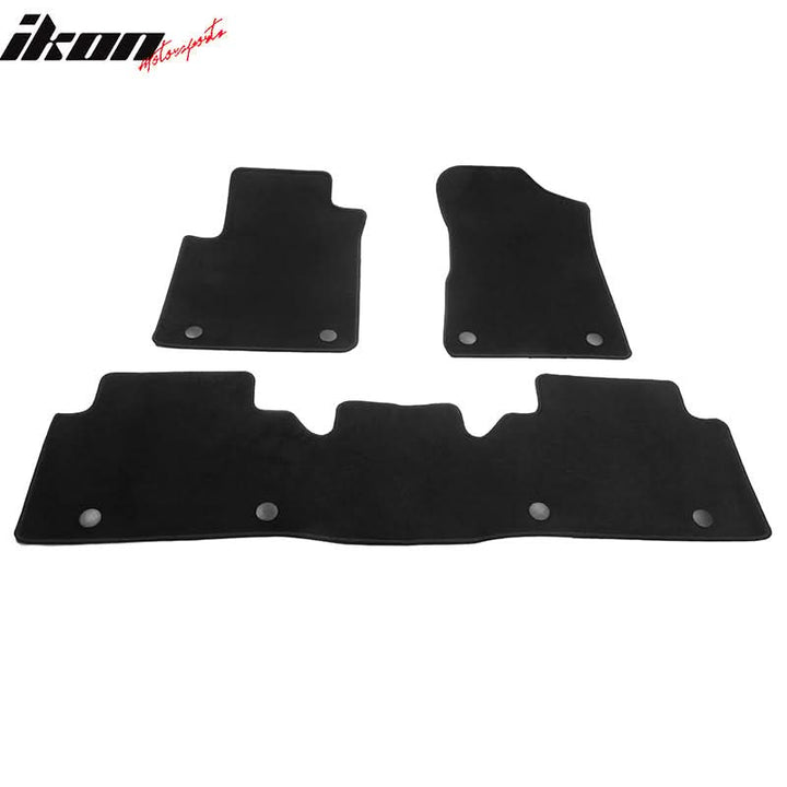2017-2023 Nissan Armada INFINITI QX80 OE Black Floor Mat Carpets Nylon