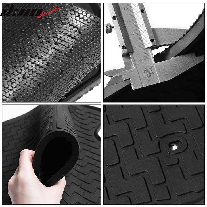 2015-2024 Ford F-150 Crew Cab Latex Floor Mats All Weather Carpet
