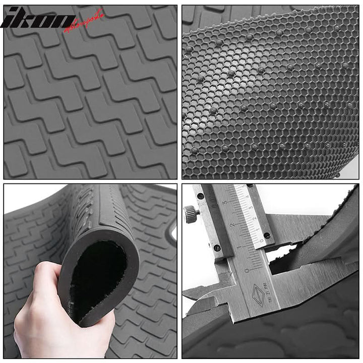 2015-2024 Ford F-150 Crew Cab Latex Floor Mats All Weather Carpet
