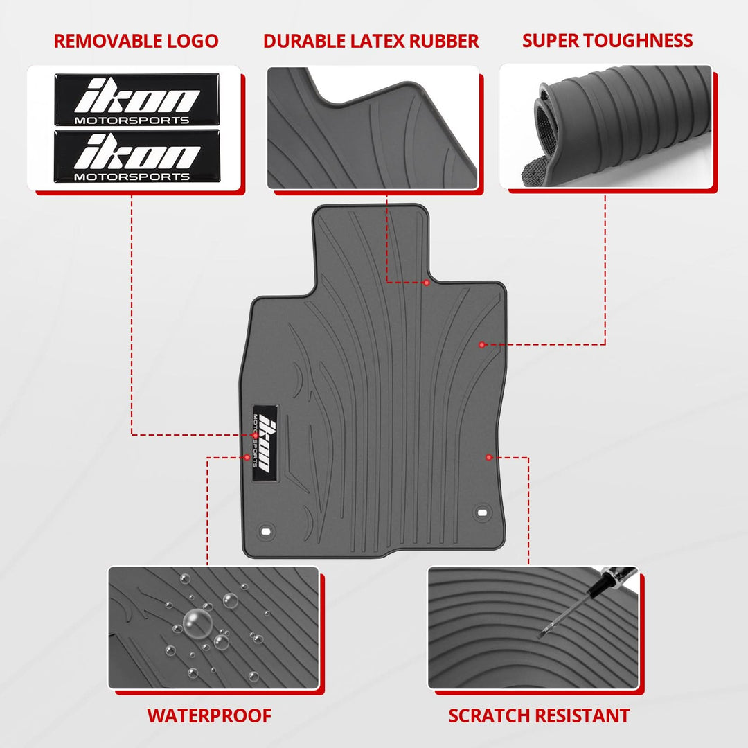 2016-2021 Honda Civic Latex Floor Mats Liner All Weather Carpets