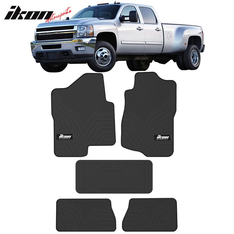 2007-2013 Chevy Silverado Latex Floor Mat All Weather Carpet 5PC