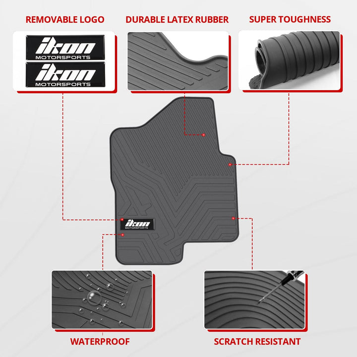 2007-2013 Chevy Silverado Latex Floor Mat All Weather Carpet 5PC