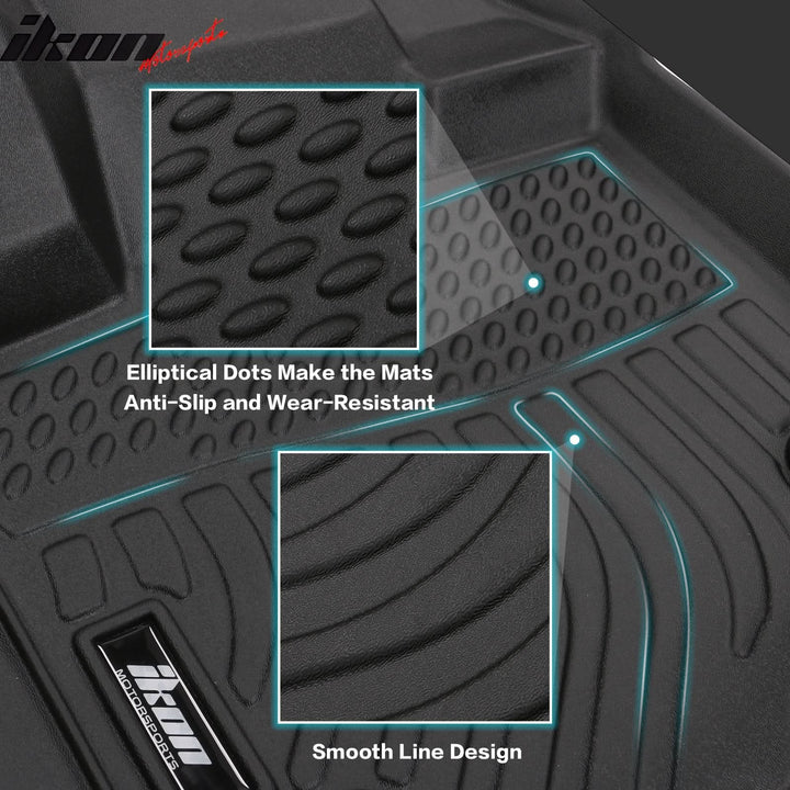2022-2025 Toyota Tundra Crewmax Cab 3D Molded TPE Floor Mats 3PCS Set