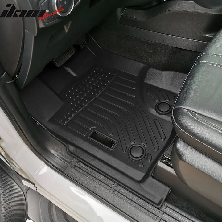 2019-2023 Ford Ranger Super Crew Cab 3D Floor Mat Heavy Duty Liner TPE