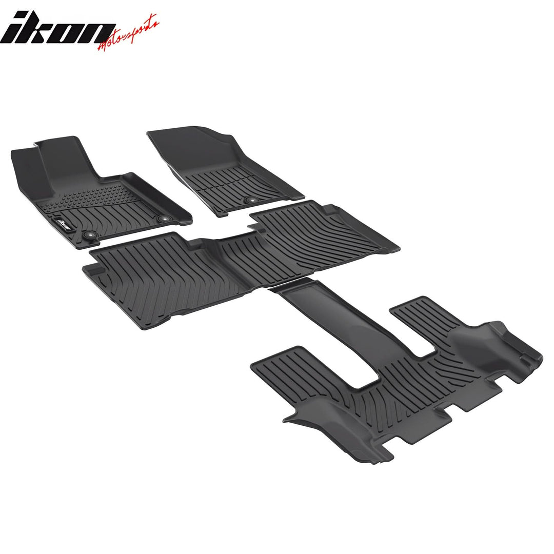2024-2025 Hyundai Santa Fe Hybrid 3D Floor Mats All Weather Carpet TPE