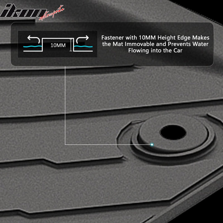2024-2025 Toyota Tacoma Crew Cab 3D Floor Mats All Weather Carpets TPE