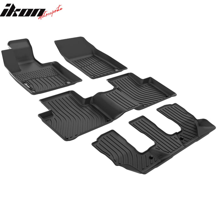 2016-2025 Volvo XC90 7-Seat 3D Molded Floor Mat All Weather Carpet TPE
