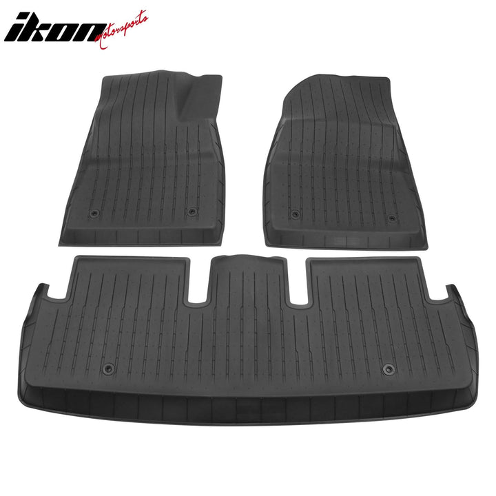 2024-2025 Tesla Model 3 Highland 3D All Weather Floor Mats Liners TPE