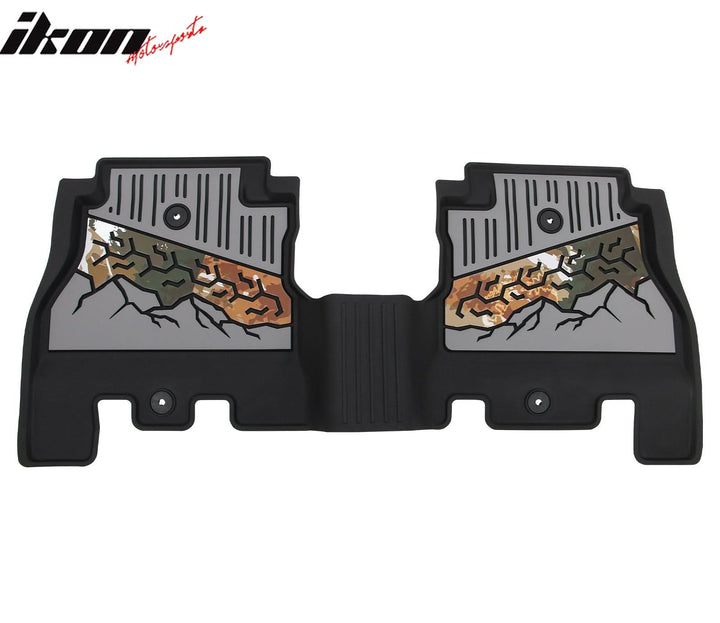 2018-2025 Jeep Wrangler JL Unlimited 4Dr Floor Mats Black Gray TPE