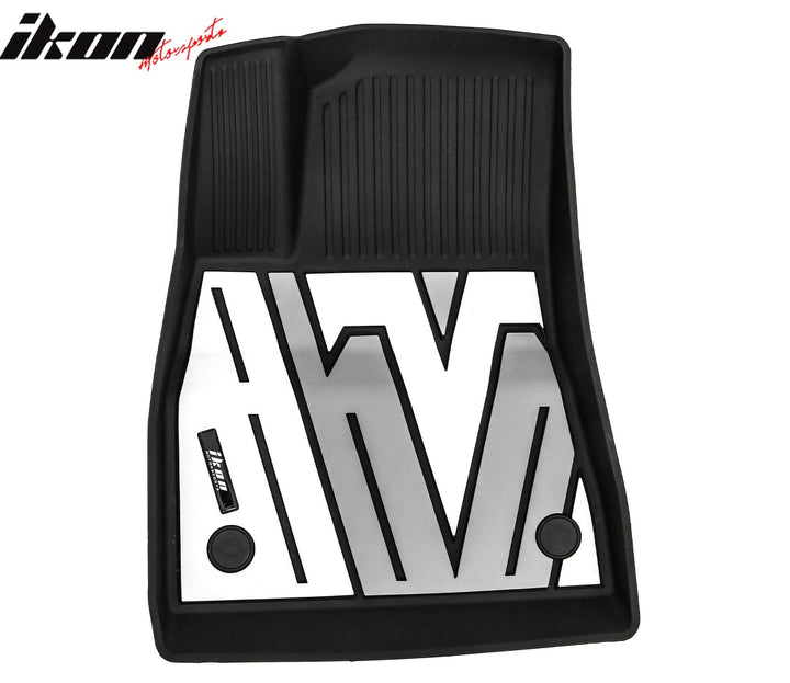 2024-2025 Tesla Model 3 3D Floor Mats Black Gray White TPE Injection