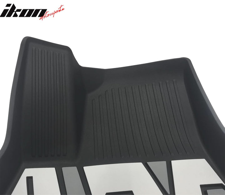 2024-2025 Tesla Model 3 3D Floor Mats Black Gray White TPE Injection
