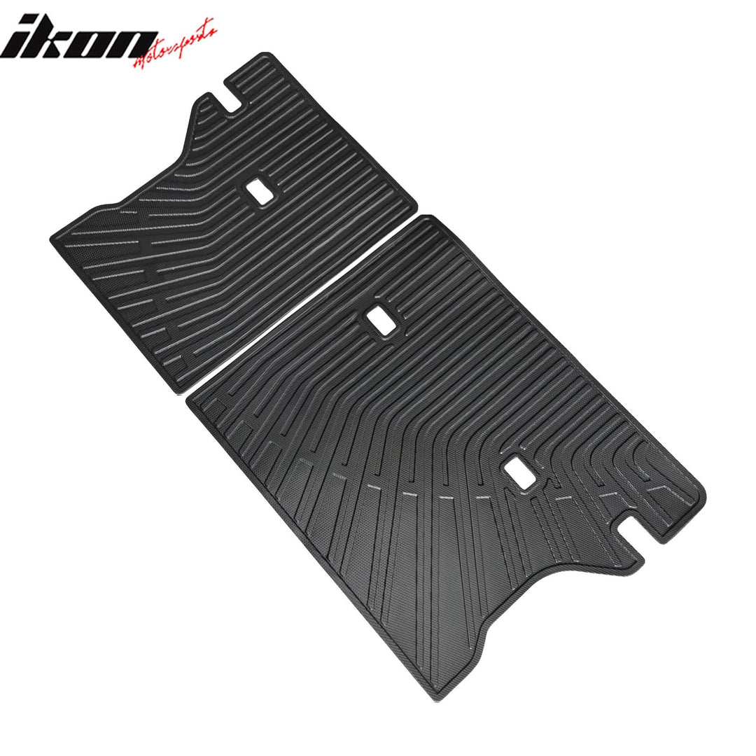 2022-2024 Toyota Corolla Cross Backrest Mats Rear Seat Liner Black TPE