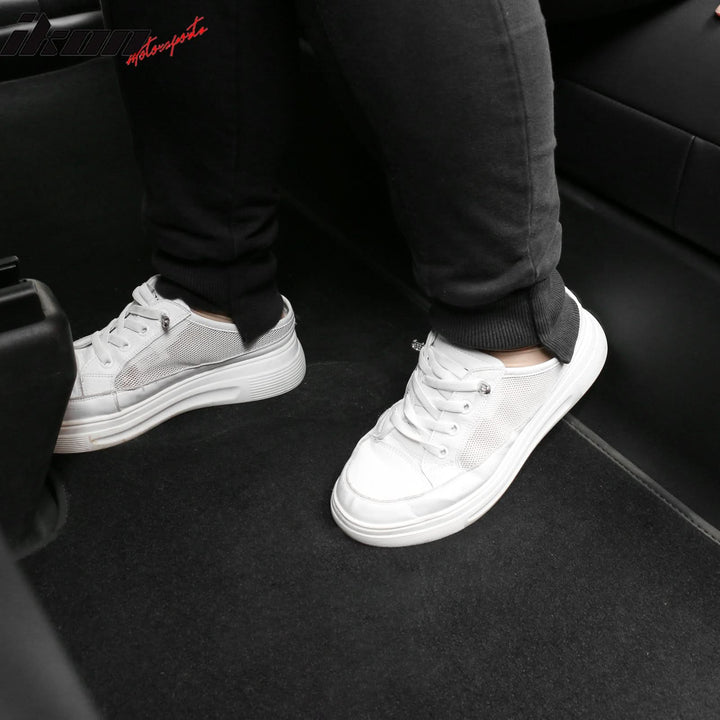 Car Floor Mat for 2020-2024 Tesla Model Y Black Rear Anti-kick TPE