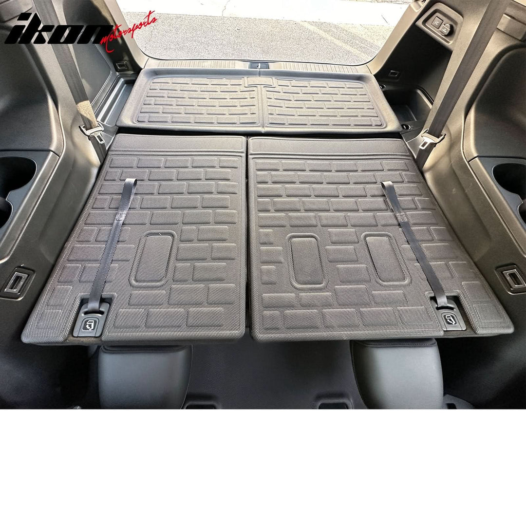 2016-2024 Honda Pilot 2PCS All Weather Backrest Mats Cover Black XPE