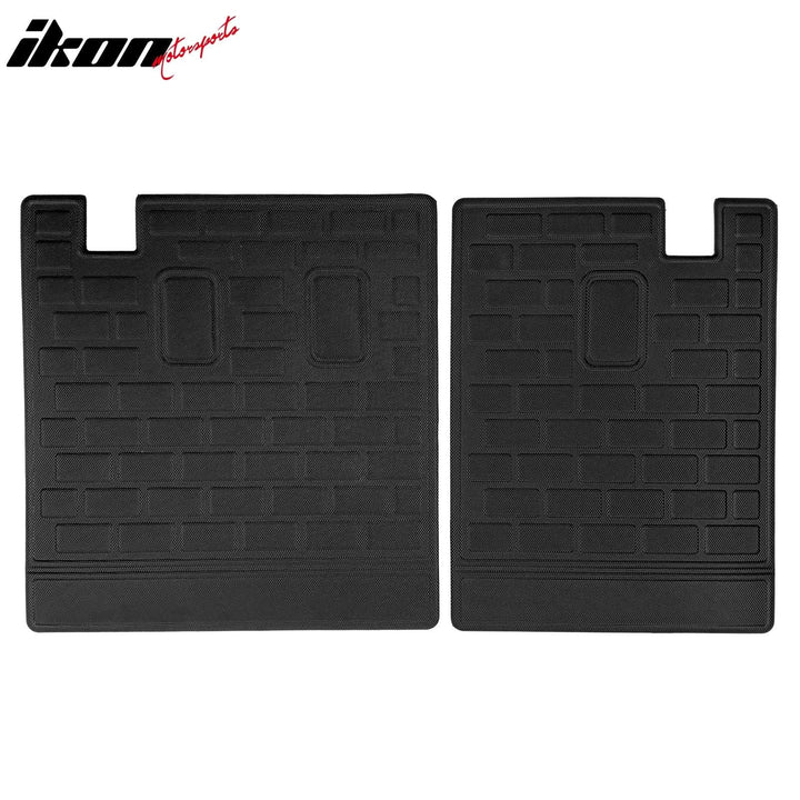 2016-2024 Honda Pilot 2PCS All Weather Backrest Mats Cover Black XPE