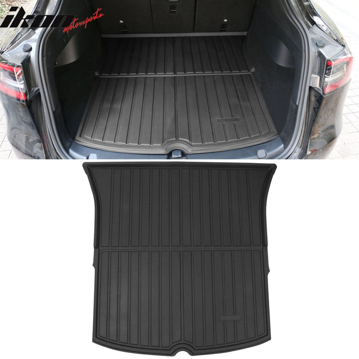2020-2024 Tesla Model Y Black Trunk Mats Cargo Liner Injection TPE
