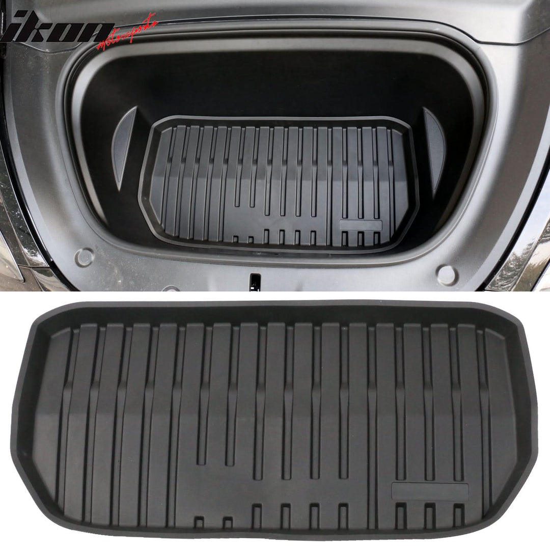 2020-2024 Tesla Model Y Black Trunk Mats Cargo Liner Injection TPE