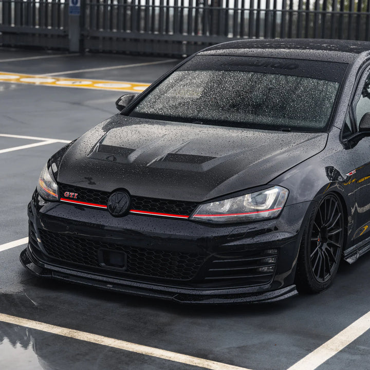 VW Golf GTI Mk7 EVO-1 Gloss Black Front Splitter