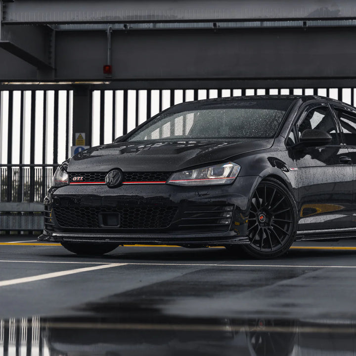 VW Golf GTI Mk7 EVO-1 Gloss Black Front Splitter