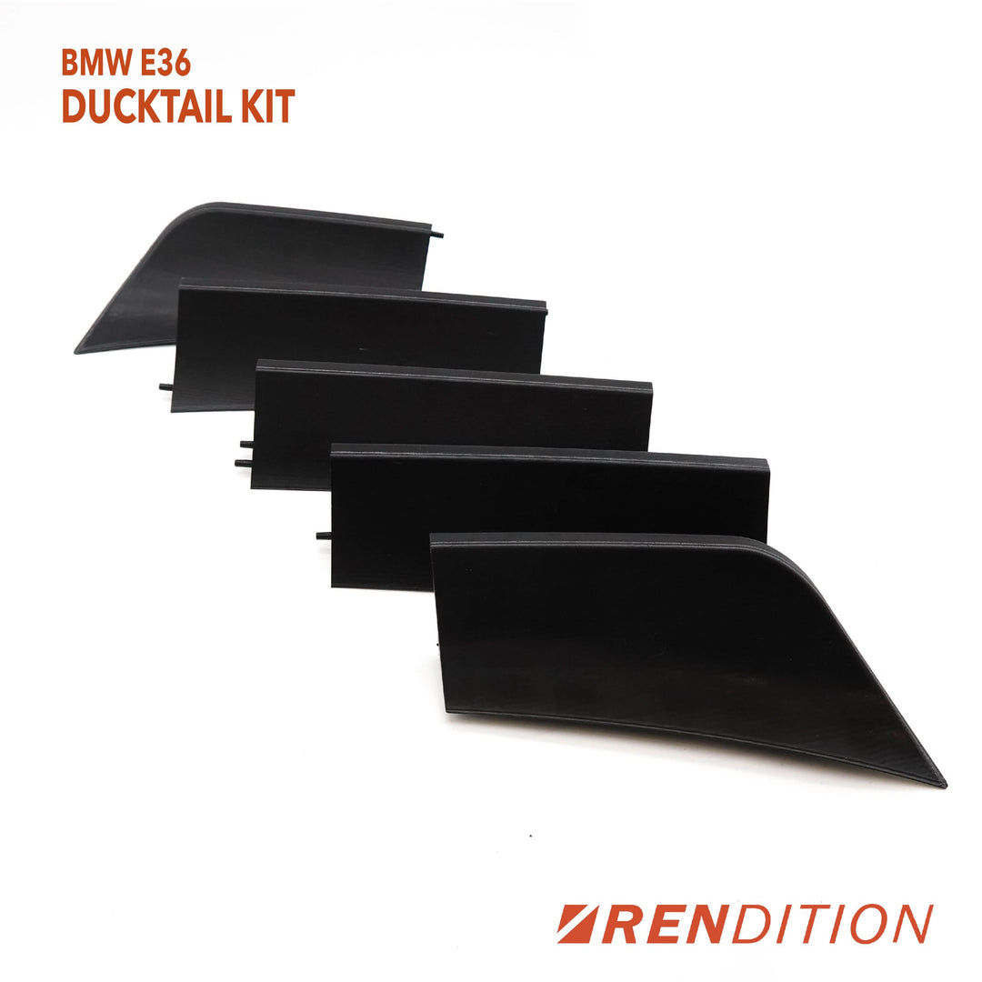 BMW E36 CARBON FIBER DUCKTAIL / REAR SPOILER KIT / REAR WING