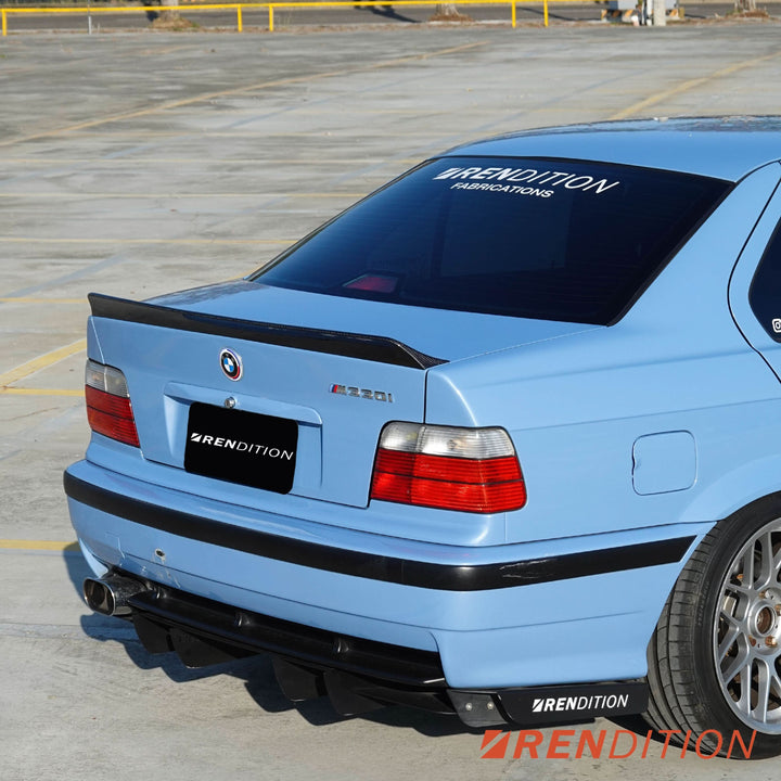 BMW E36 CARBON FIBER DUCKTAIL / REAR SPOILER KIT / REAR WING
