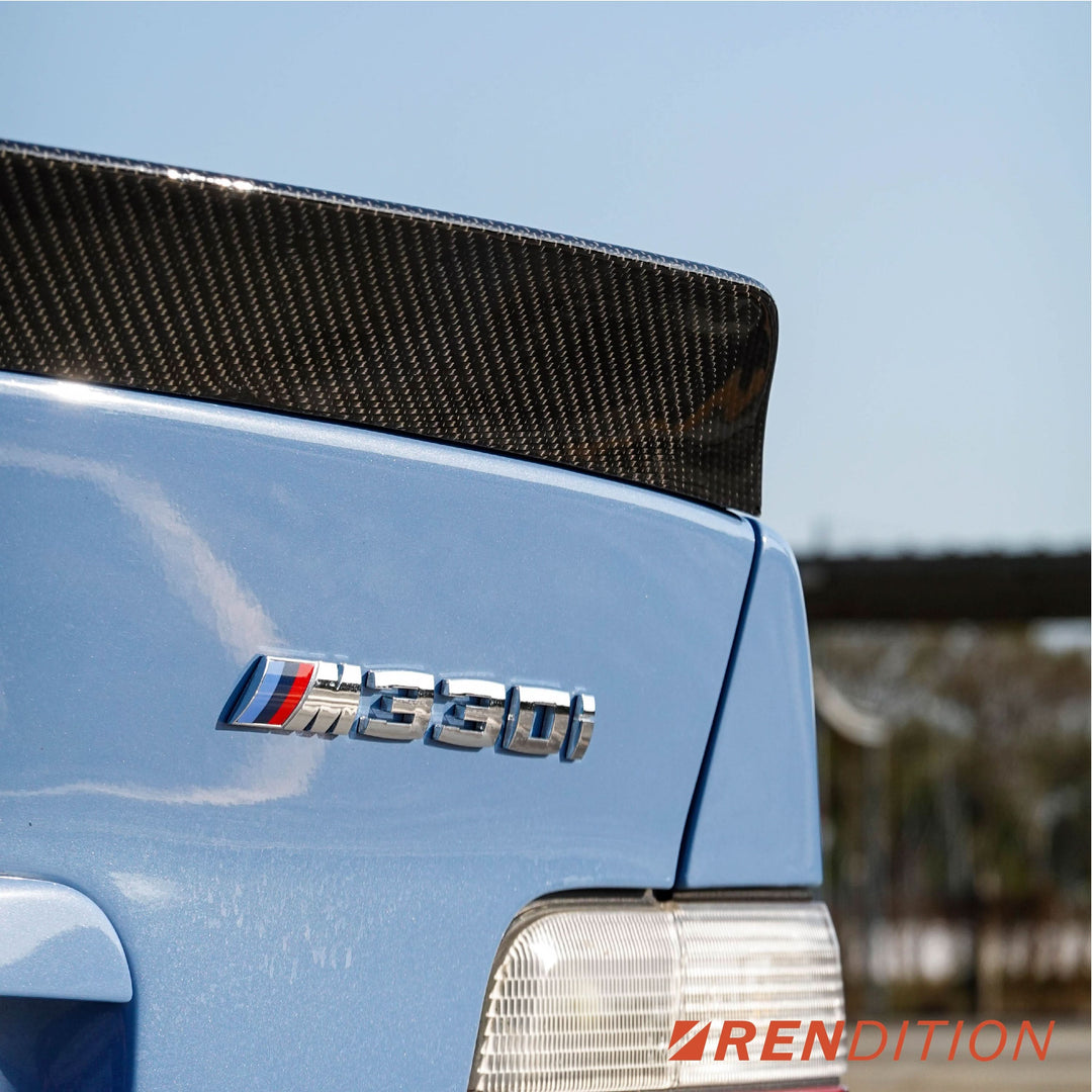 BMW E36 CARBON FIBER DUCKTAIL / REAR SPOILER KIT / REAR WING