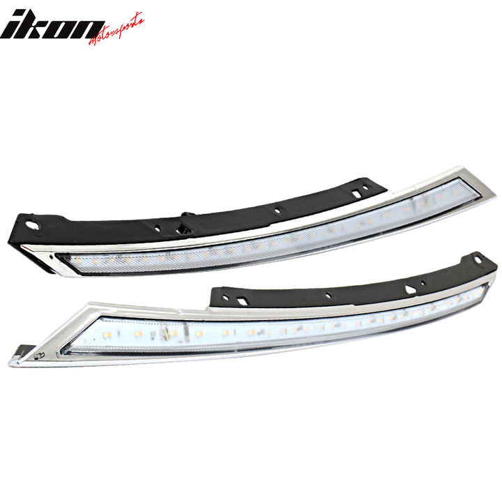 Fits 16-20 Honda Civic Eyebrow Light 2 Colors Switchback Amber