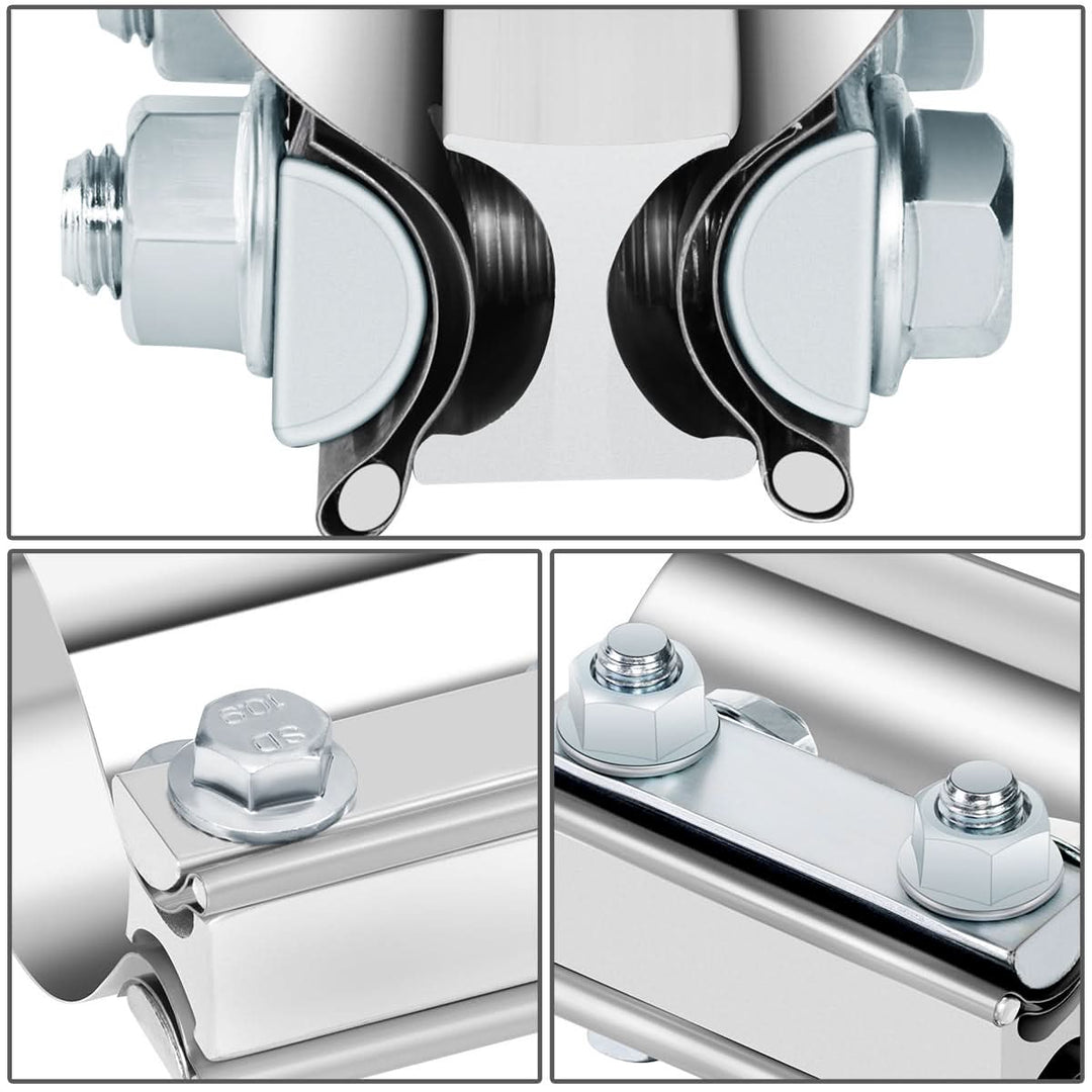 2.0" Butt Joint Exhaust Band Clamp Muffler Coupler Stainless Steel