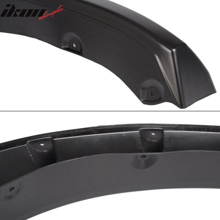 2009-2018 Dodge Ram Pocket Rivet Style Black Fender Flares PP Smooth