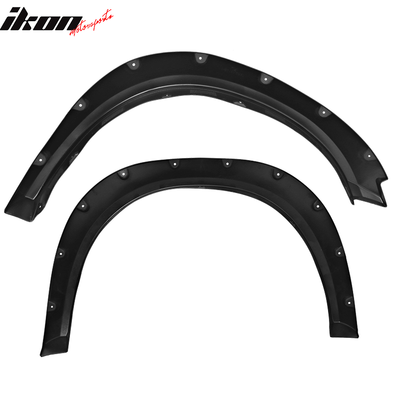 2009-2018 Dodge Ram 1500 Pocket Rivet Textured Black Fender Flares PP