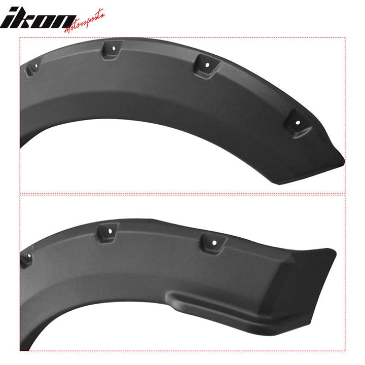 2015-2017 Ford F-150 Black Wheel Fender Flares Cover Body Kit
