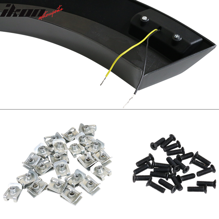 2021-2024 Ford F1-50 Fender Flares R Style Grey PP Injection