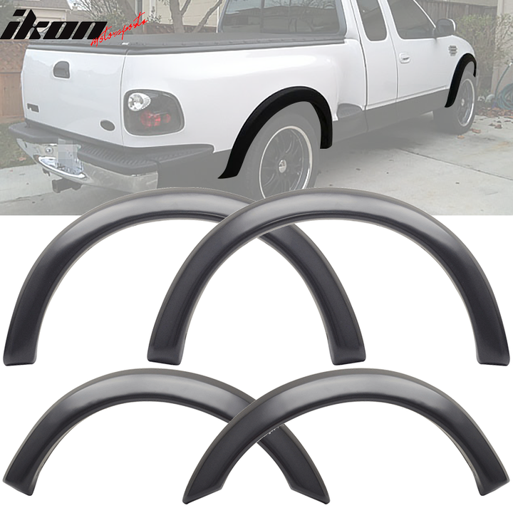 1997-2003 Ford F-150 Pocket Black Fender Flares Extention Bodykit 4PCS