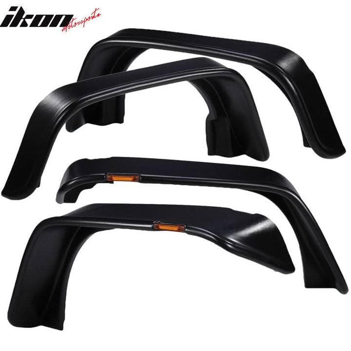 2007-2017 Jeep Wrangler JK 2 4DR Fender Flares w/ Side Marker Lights