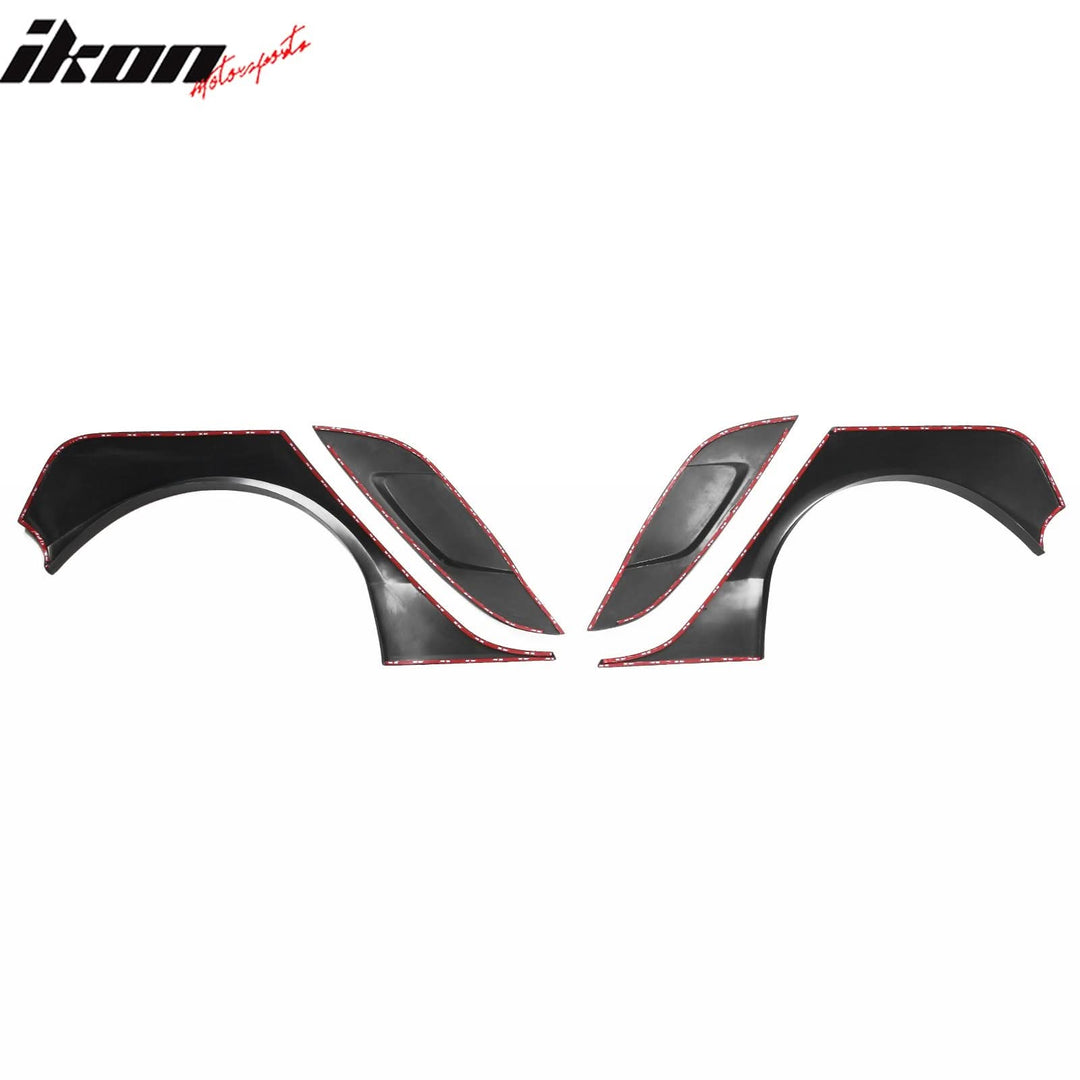 2017-2024 Tesla Model 3 IKON Fender Flares Sanded Wheel Cover ABS 6PCS