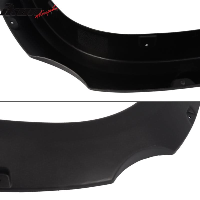 2014-2020 Toyota Tundra Pocket Rivet Style Black Fender Flares PP