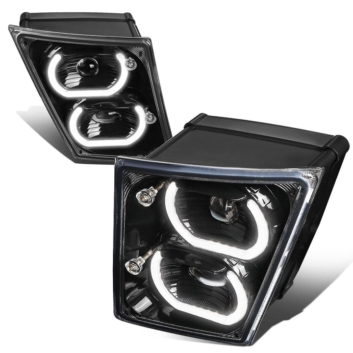 04-18 Volvo VN VNL Halo DRL Fog Lights - Black