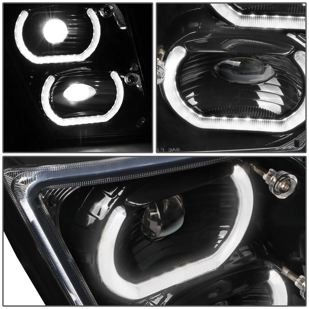 04-18 Volvo VN VNL Halo DRL Fog Lights - Black
