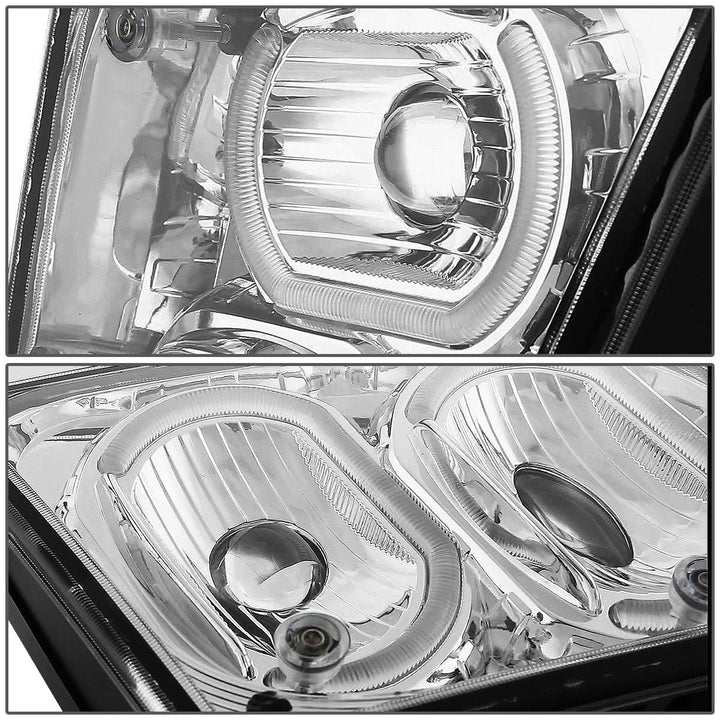 04-18 Volvo VN VNL Halo DRL Fog Lights - Clear Lens