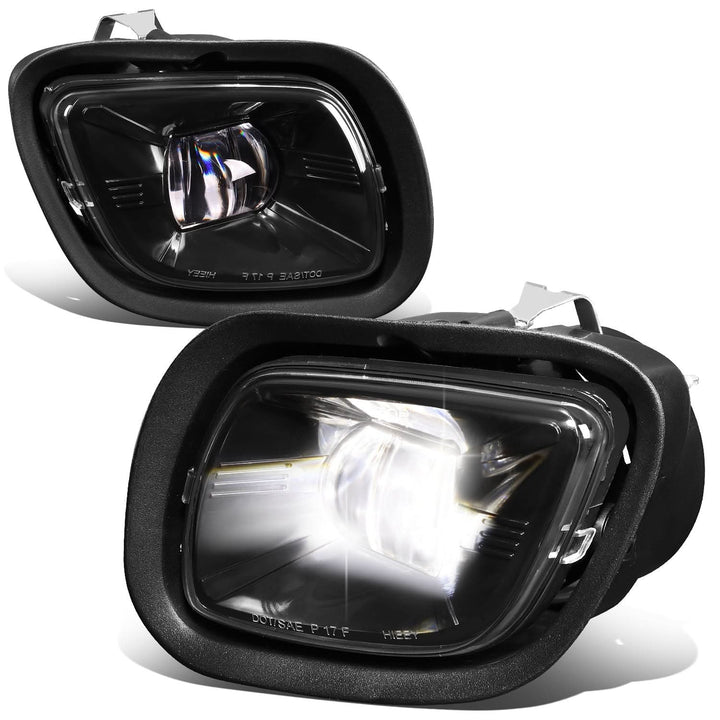 08-17 Freightliner Cascadia Projector LED Fog Lights - Black