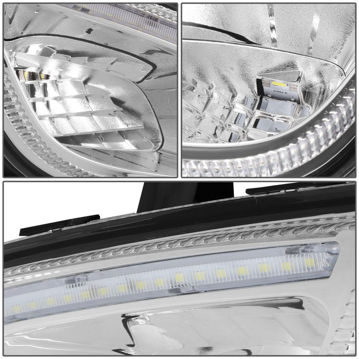 2018-2022 Freightliner Cascadia 3D Full LED Chrome Fog Lights