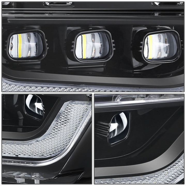 2021-2023 Ford F-150 LED Projector Fog Lights Black