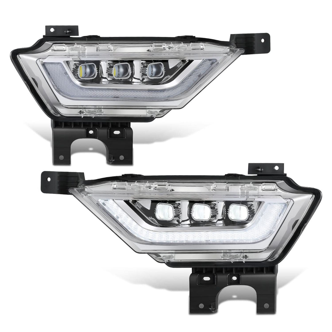 2021-2023 Ford F-150 LED Projector Fog Lights Chrome Housing