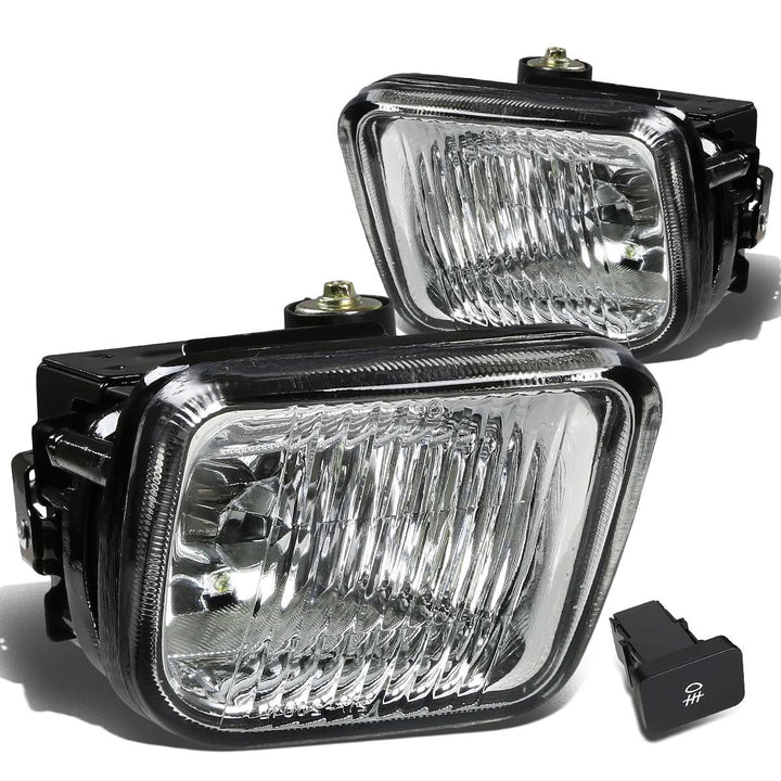 96-98 Honda Civic Fog Lights w/ Switch & H3 Bulb - Clear