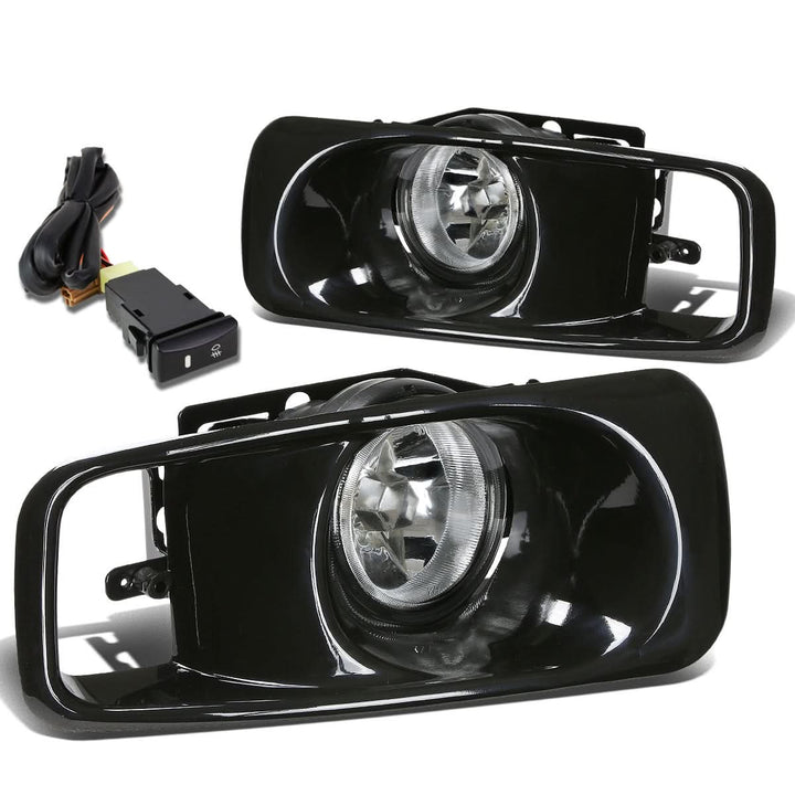99-00 Honda Civic Fog Lights with Switch & H2 Bulb - Clear