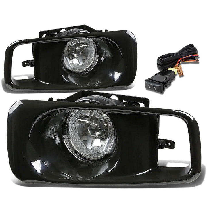 99-00 Honda Civic Fog Lights with Switch & H2 Bulb - Clear