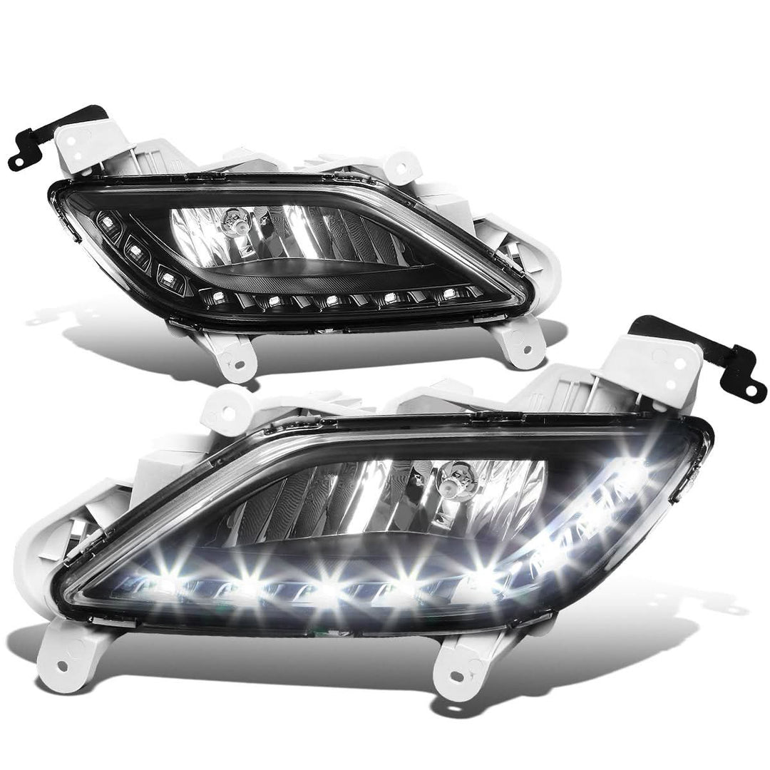 12-16 Hyundai Veloster LED DRL Fog Lights w/ Switch & 881 Bulb