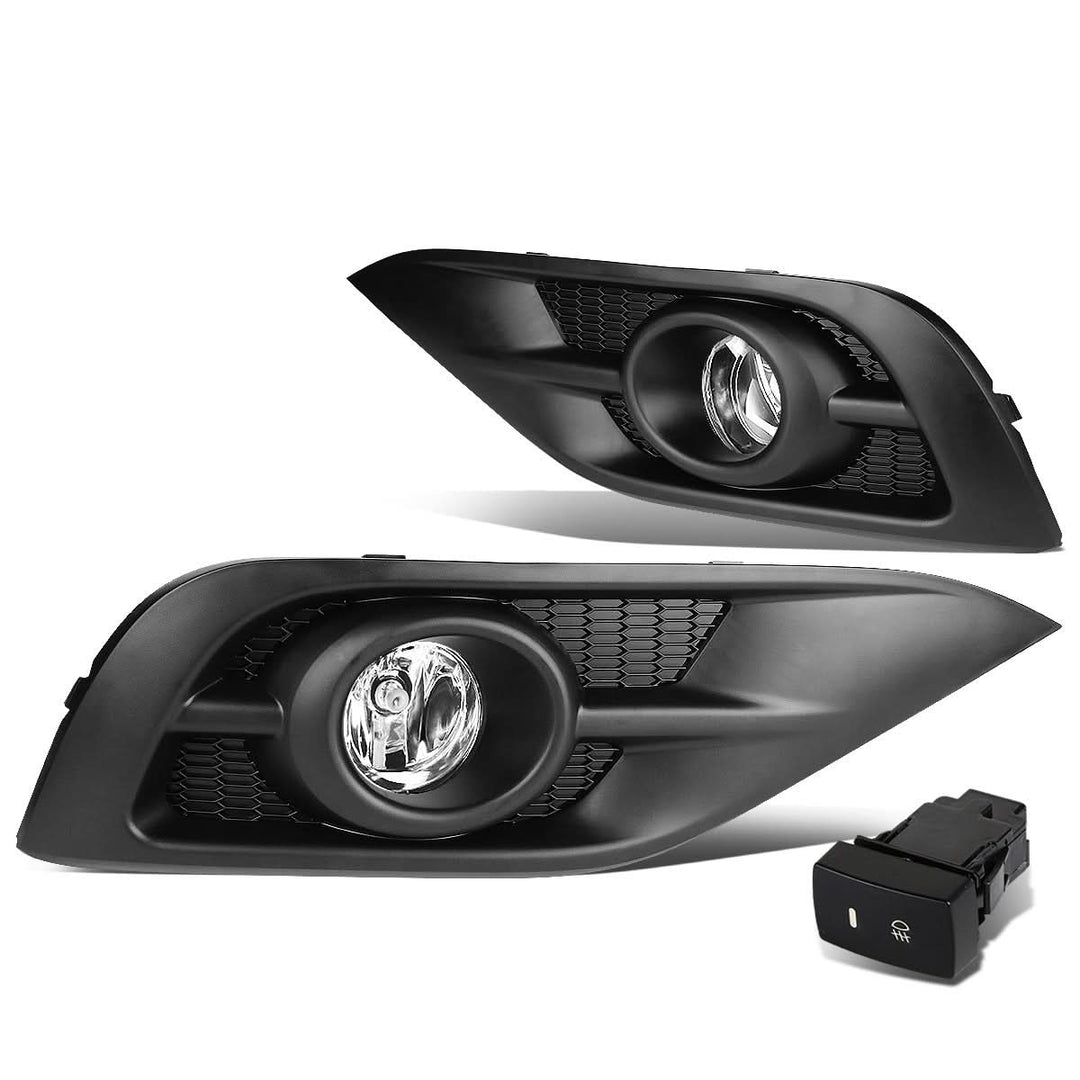 2012-2014 Honda CR-V Black Trim Fog Lights w/ Switch & H11 Bulb