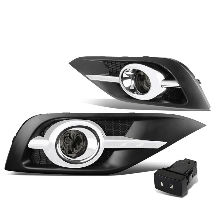 2012-2014 Honda CR-V Fog Lights with Chrome Trim & Switch H11 Bulb