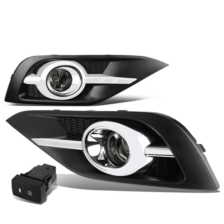 2012-2014 Honda CR-V Fog Lights with Chrome Trim & Switch H11 Bulb